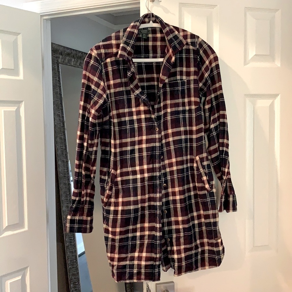 Roots Canada Plaid Shirt Dress